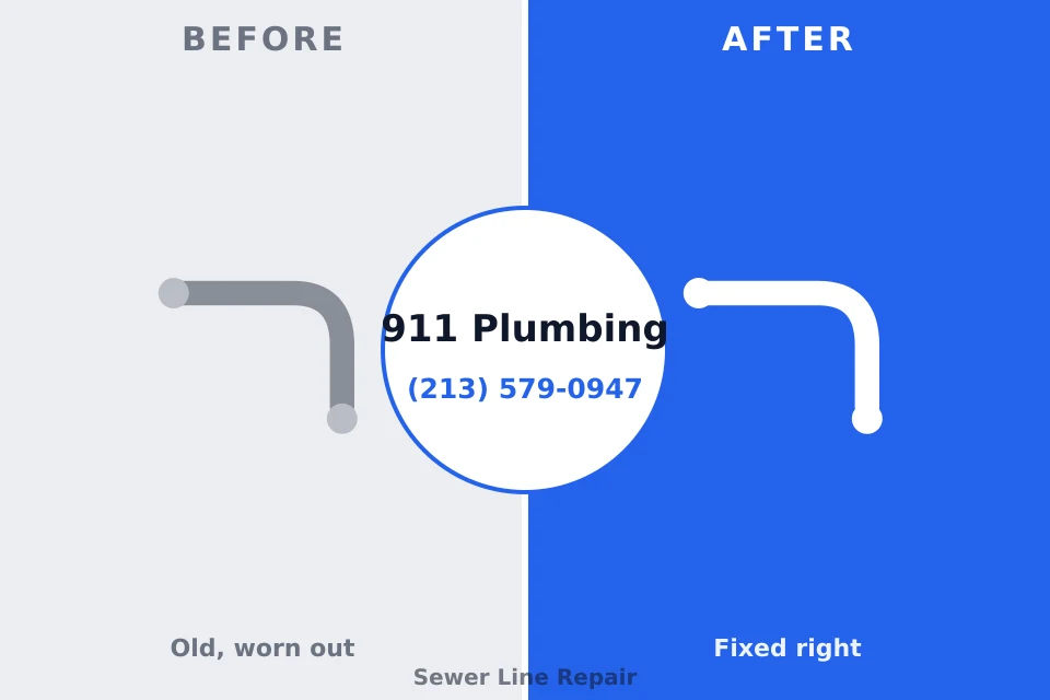 Before and after: plumbing company West Covina, CA